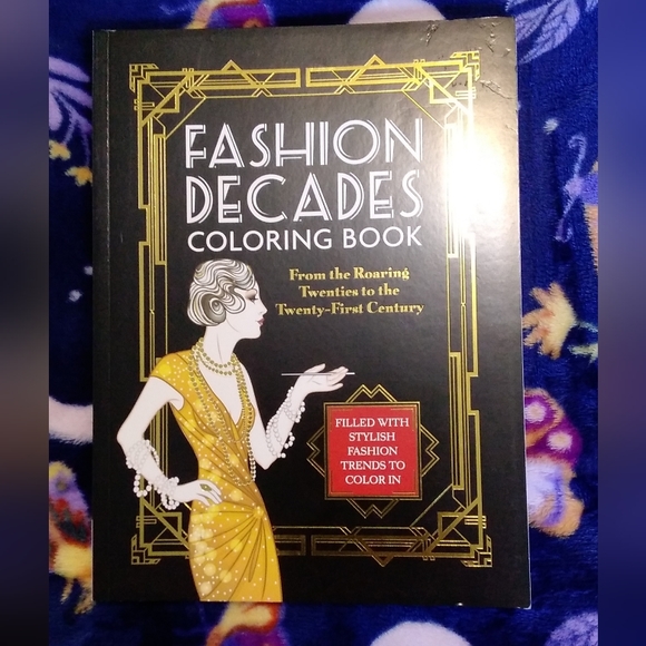 🆕️Fashion of the Decades Advanced Coloring Book - Picture 4 of 11